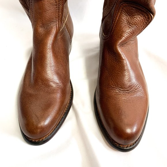 FRYE 77070 Dorado Brown Leather Riding boots | SZ 5.5 - Picture 4 of 5